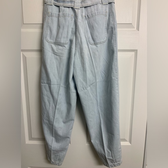 NWT Polo Ralph Lauren Belted Tapered Jeans 100% Cotton High Rise Barrel Style - Picture 3 of 15